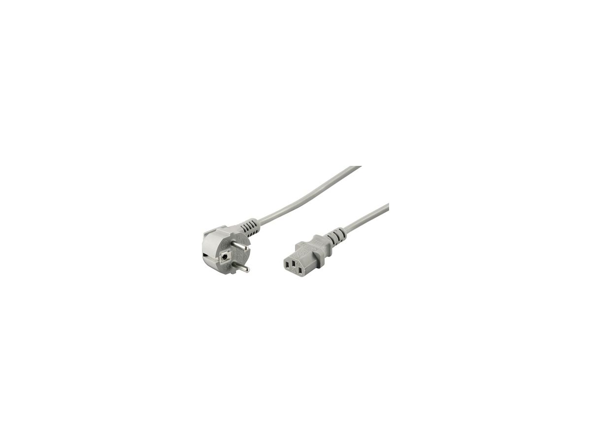 Goobay Netzkabel 50076 2m Schuko auf IEC 320-C13 Buchse