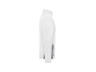 JN Men's Workwear Fleece Jacket JN842 100%PES, white/carbon, Größe 5XL