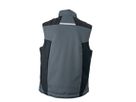 JN Craftsmen Softshell Vest JN825 100%PES, carbon/black, Größe 2XL