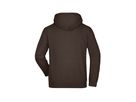 JN Hooded Sweat JN047 80%BW/20%PES, brown, Größe L