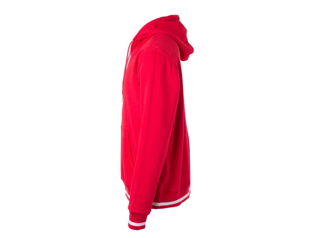 JN Men's Club Hoody JN778 red/white, Größe XXL