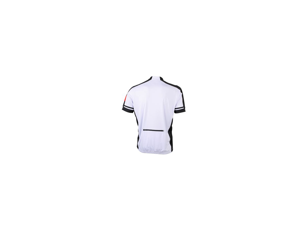 JN Mens Bike-T Full Zip JN454 100%PES, white, Größe 3XL