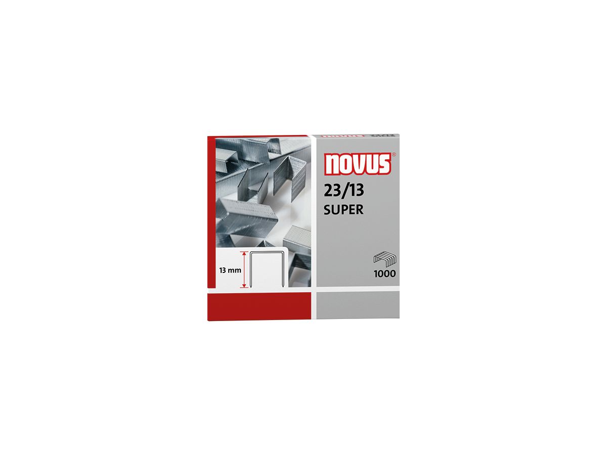 NOVUS Heftklammer 042-0533 23/13 verzinkt 1.000 St./Pack.