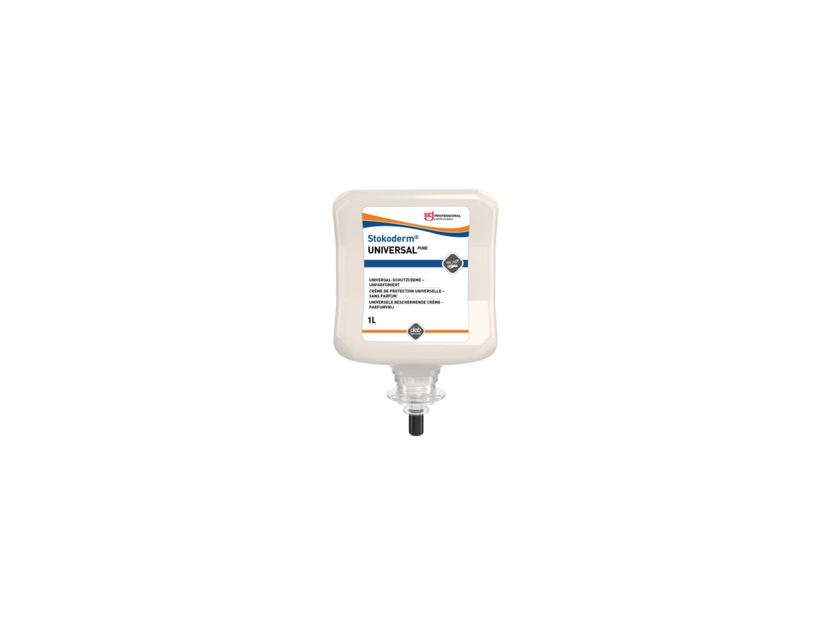 SC JOHNSON Hautschutzcreme Stokoderm UNIVERSAL PURE, 1.000 ml Kartusche SGP1L
