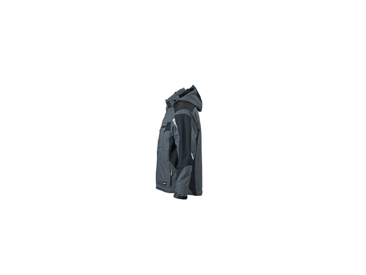JN Craftsmen Softshell Jacket JN824 100%PES, carbon/black, Größe 6XL