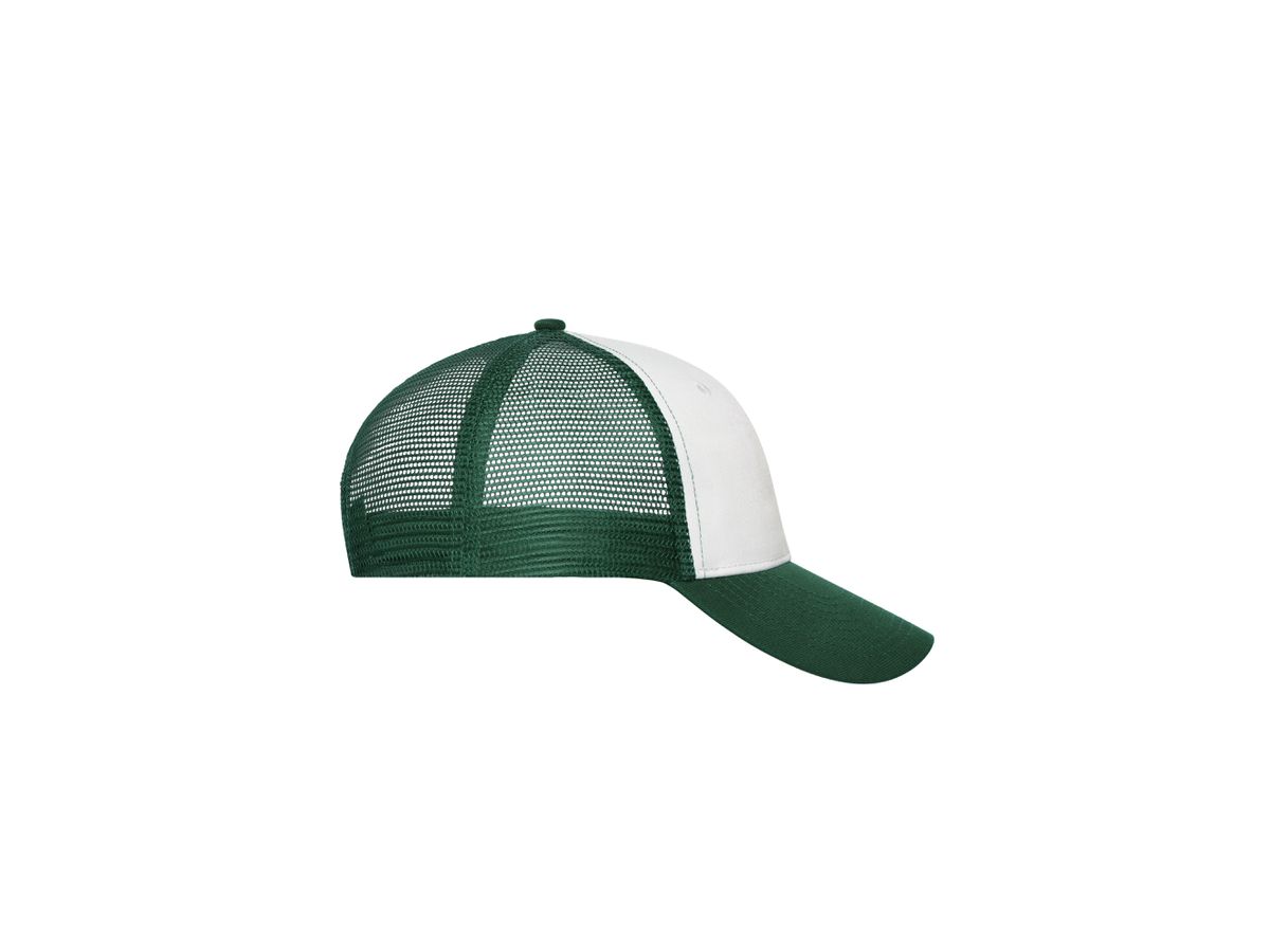 mb 6 Panel Mesh Cap MB6239 white/dark-green, Größe one size