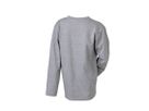 JN Junior Shirt lang Medium JN913K 100%BW, grey-heather, Größe M