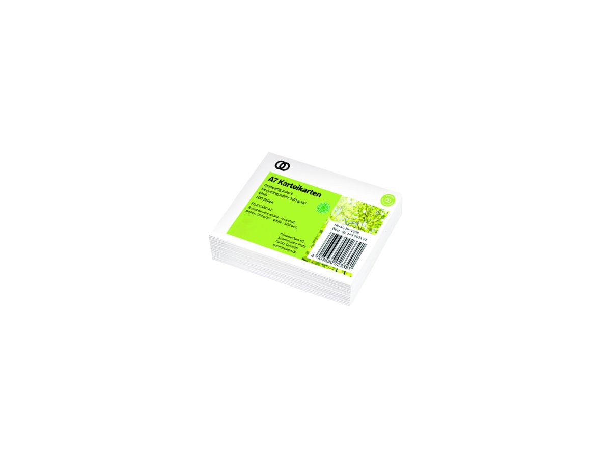 Soennecken Karteikarte oeco 1569 RC A7 liniert 100 St./Pack.