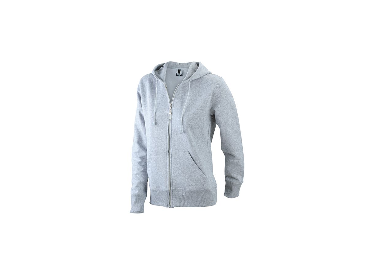 JN Ladies Hooded Jacket JN053 80%BW/20%PES, grey-heather, Größe L