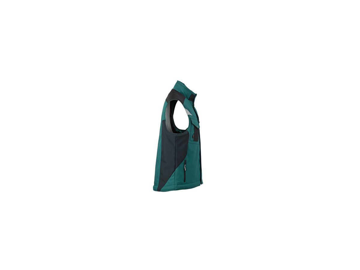 JN Craftsmen Softshell Vest JN825 100%PES, dark-green/black, Größe 3XL