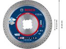 BOSCH X-LOCK Diamanttrennscheibe EXPERT HardCeramic 125x22,23x1,4x10 mm