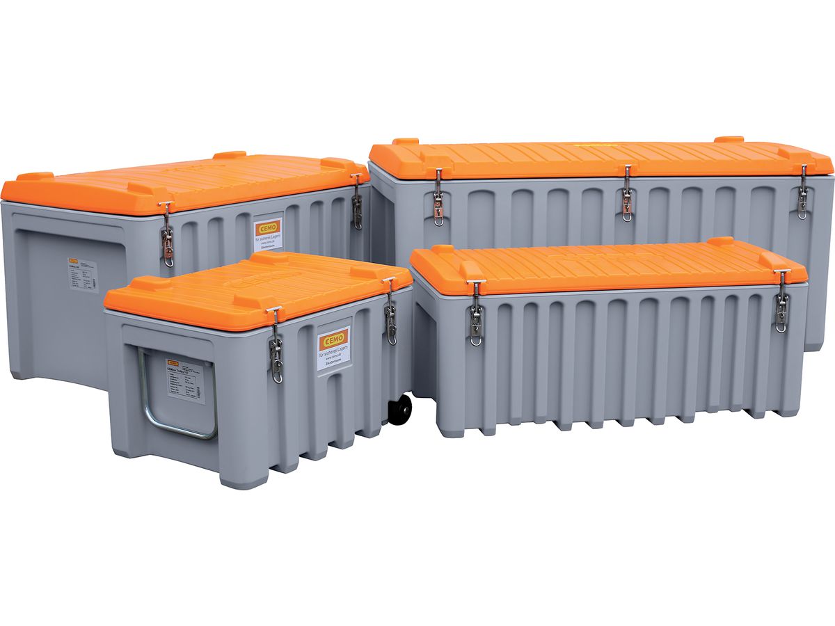 CEMbox 150 grau / orange 150 l Trolley