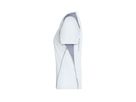 JN Ladies Running-T JN396 100%PES, white/silver, Größe 2XL