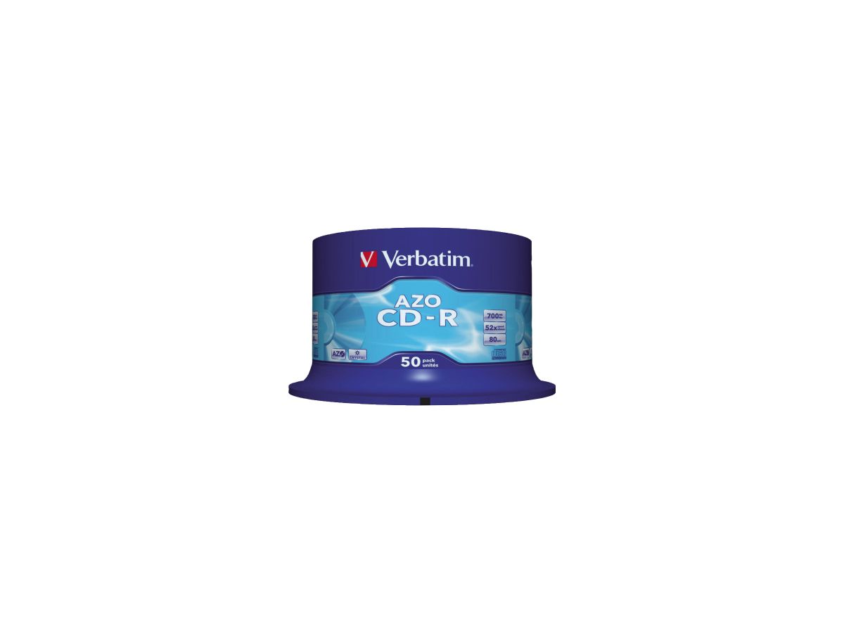 Verbatim CD-R 43343 52x 700MB 80Min. Spindel 50 St./Pack.