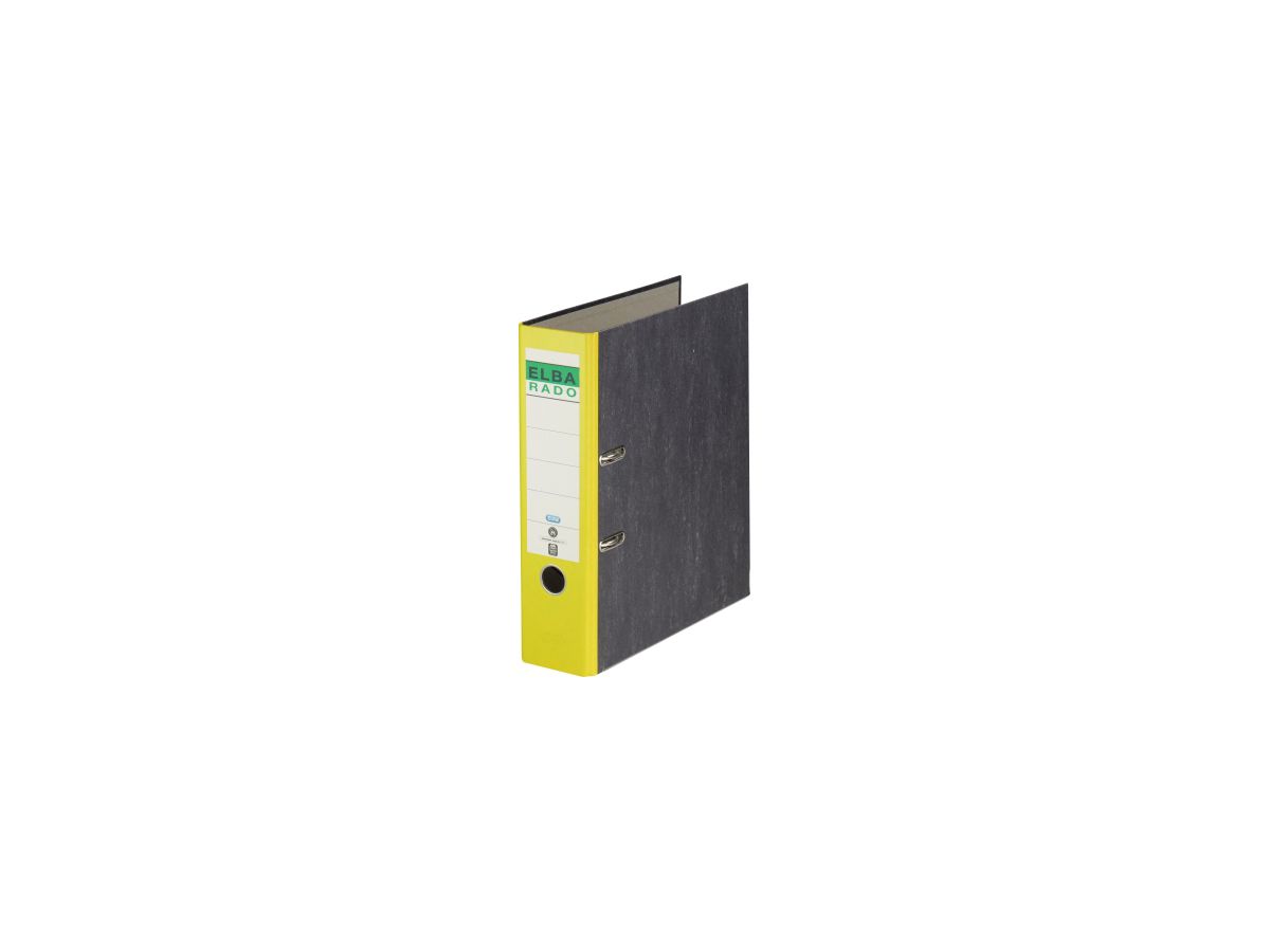ELBA Ordner rado klassik 100022600 DIN A4 80mm Spezialpapier gelb