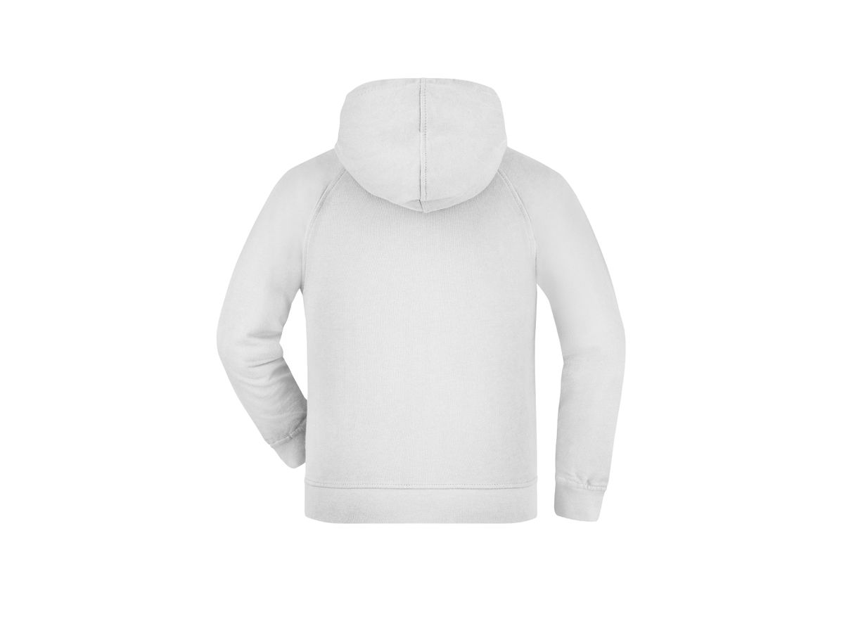 JN Hooded Jacket Junior JN059K 100%BW, white, Größe L
