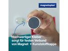 magnetoplan Magnet Ergo Large 1665032 34mm silber 10 St./Pack.