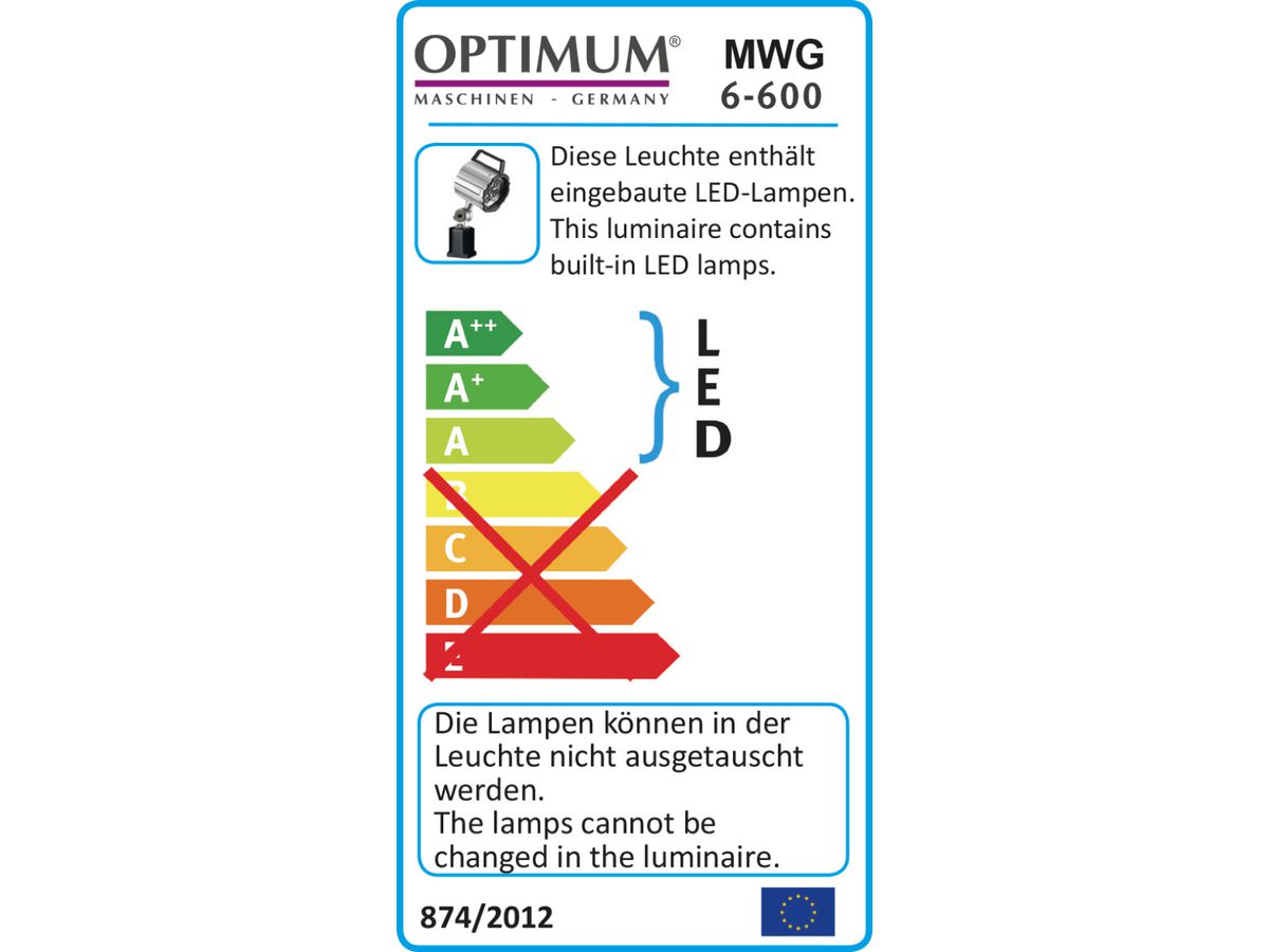 OPTIMUM LED Maschinen- und Werkstattleuchte MWG 6-600