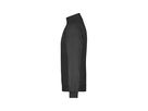 JN Round-Neck Zip JN352 100%BW, black, Größe L