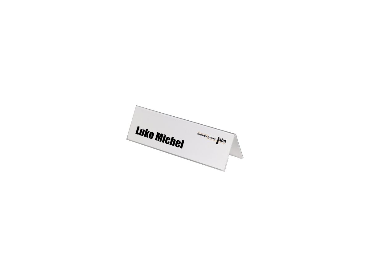 DURABLE Tischnamensschild 805319 297x105/210mm tr 25 St./Pack.