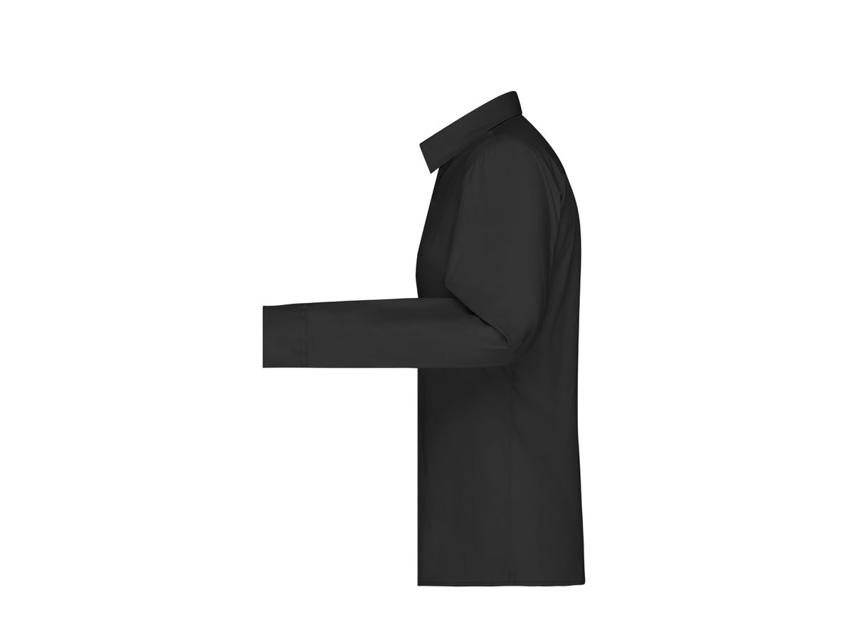 JN Ladies' Shirt Longsleeve Poplin JN677 black, Größe M