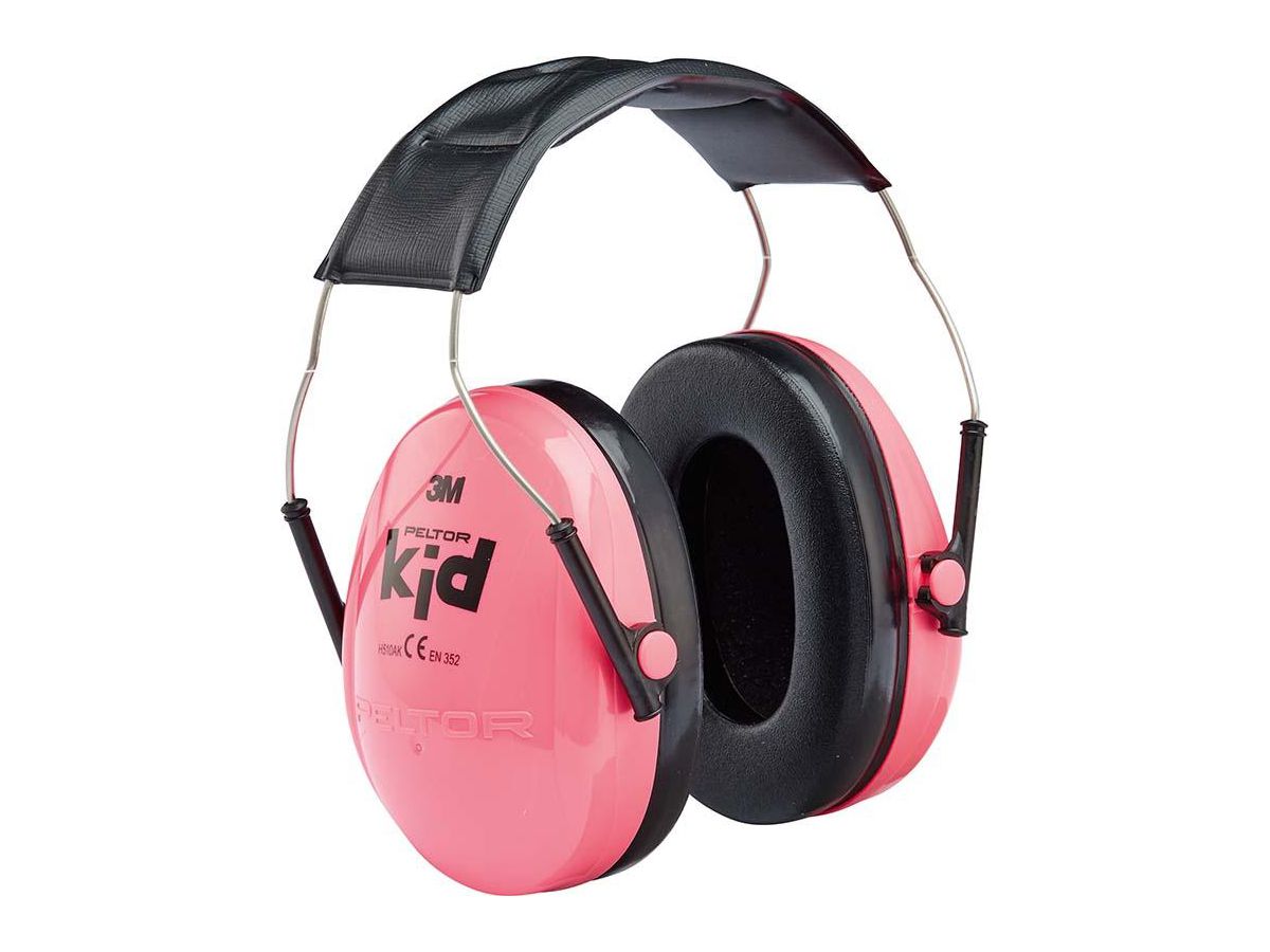 PELTOR Kapselgehörschützer Kid Neon-rosa für Kinder, SNR 27 dB, KIDR