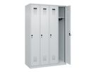C+P Garderobenschrank EVOLO bodenstehend RAL7035/7035, 4 Abt. B1200xT500xH1850mm