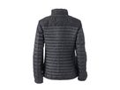 JN Ladies Lightweight Jacket JN1111 100%PES, black/silver, Größe 2XL