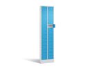 C+P Kleinfachschrank, Sockel 1950x460x200mm, 7035/5012, 2x15 Fächer