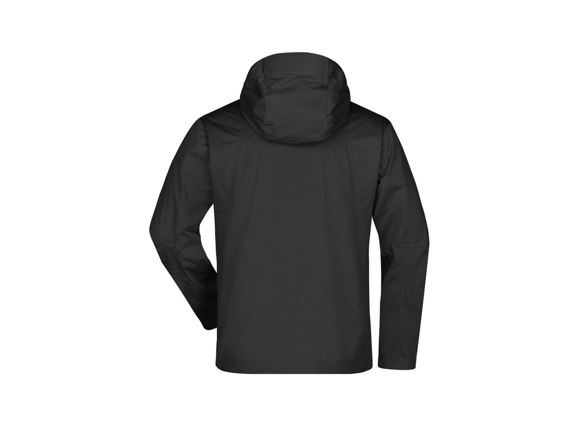 JN Mens Outdoor Jacket JN1098 100%PES, black/silver, Größe S