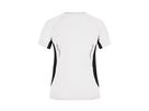 JN Ladies Running-T JN390 100%PES, white/black, Größe L