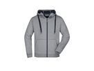 JN Mens Doubleface Jacket JN355 55%PES/45%BW, sports-grey/navy, Größe L