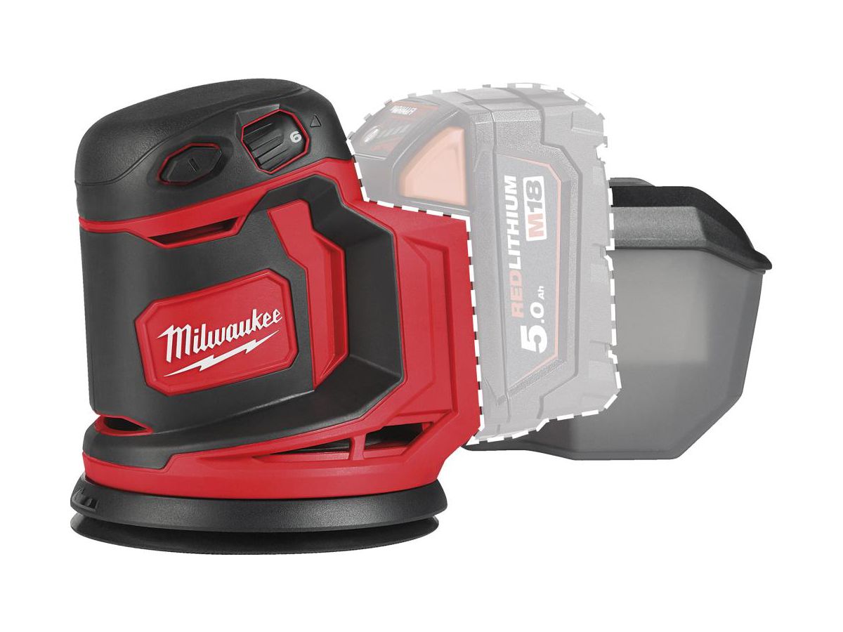 MILWAUKEE Exzenterschleifer M18BOS125-0 M18BOS125-0 solo