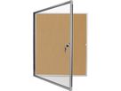 magnetoplan Schaukasten SP 1215324 112x108,5cm 12xDIN A4 Aluminium br
