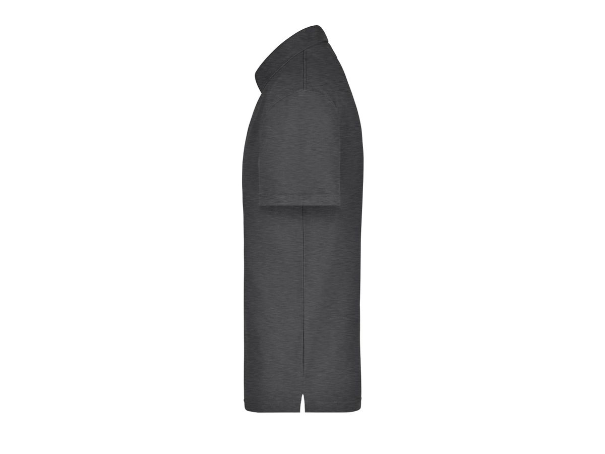 JN Polo-Piqué Pocket JN026 60%BW/40%PES, anthracite-melange, Gr. L