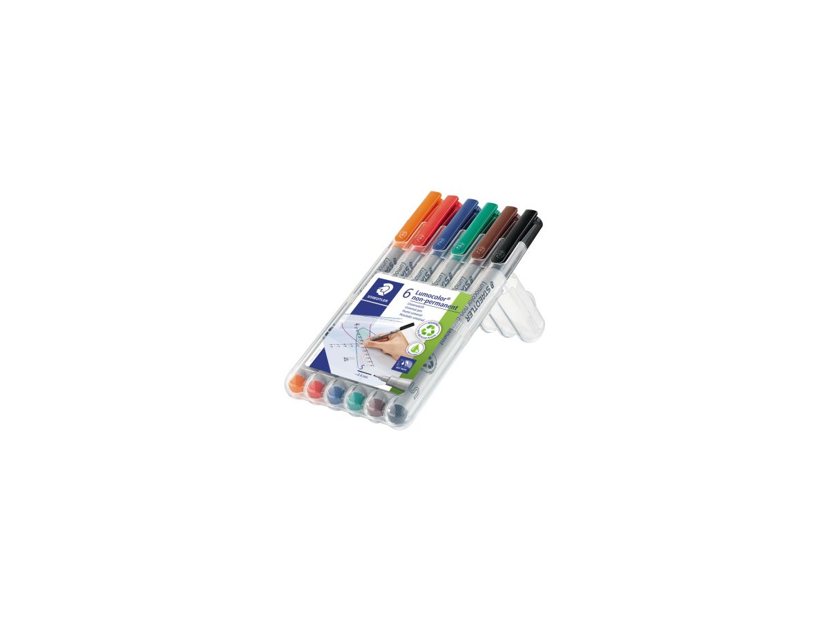 STAEDTLER Folienschreiber Lumocolor 311 WP6 0,4mm sortiert 6 St./Pack.