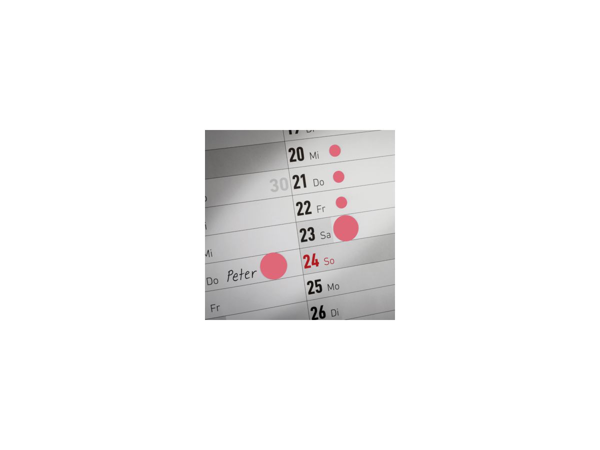 Avery Zweckform Markierungspunkt 3177 8mm leuchtrot 416 St./Pack.