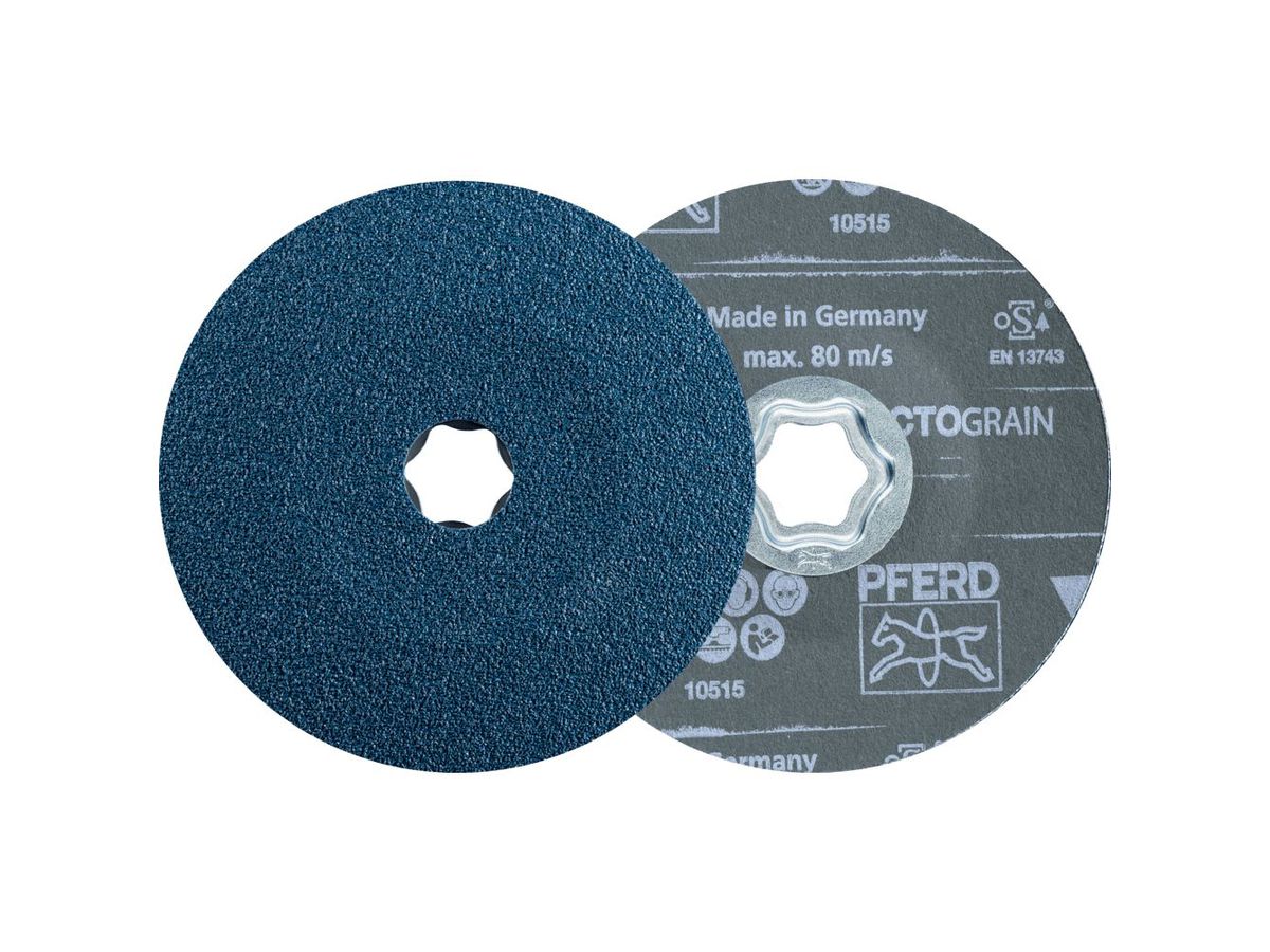 Pferd Fiberschleifscheibe CC-FS 125mm STEEL VICTOGRAIN K 80+
