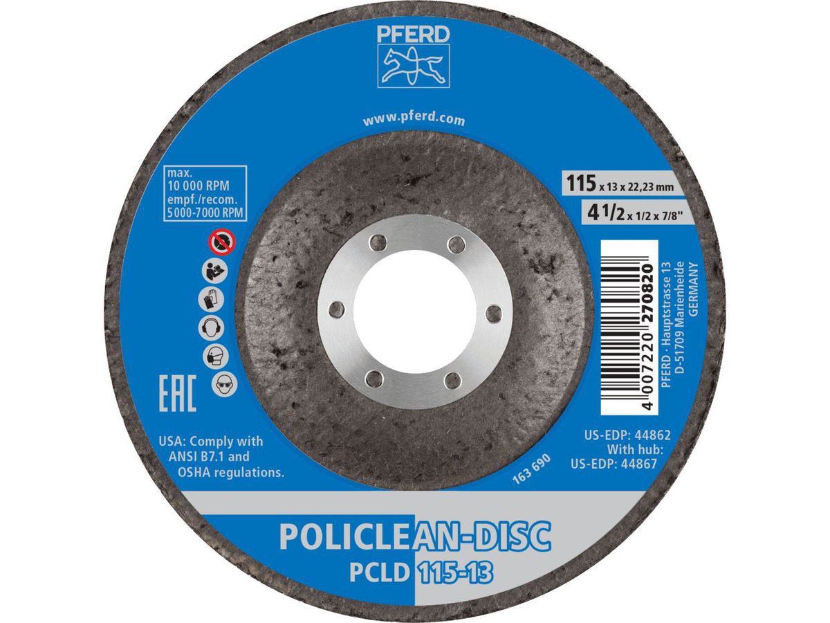 Disc Policlean PCLD 115x13mm Pferd