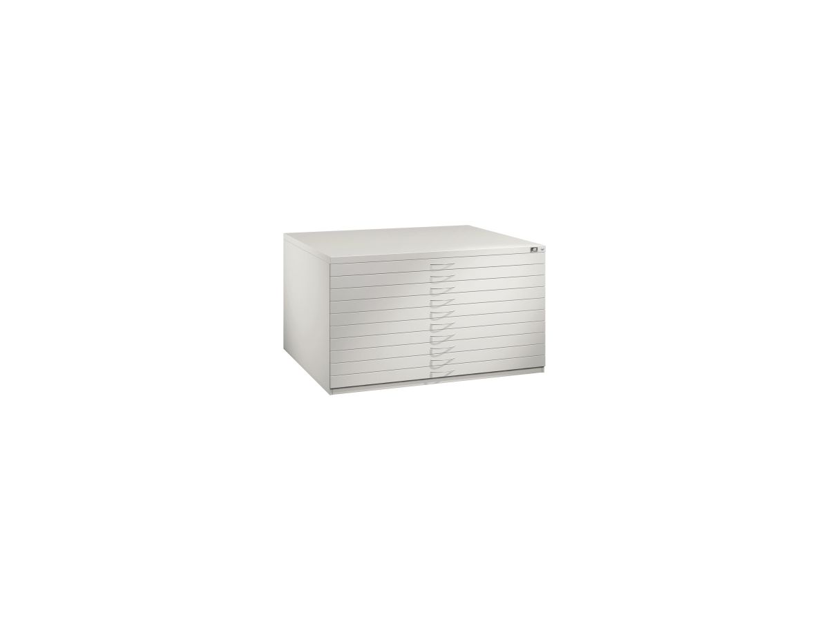 Zeichnungsschrank DIN A0 R7035 760x1350x960mm/10SL