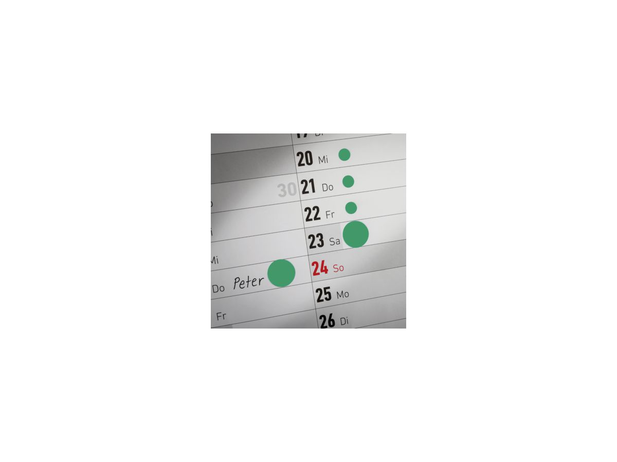 Avery Zweckform Markierungspunkt 3143 12mm grün 270 St./Pack.