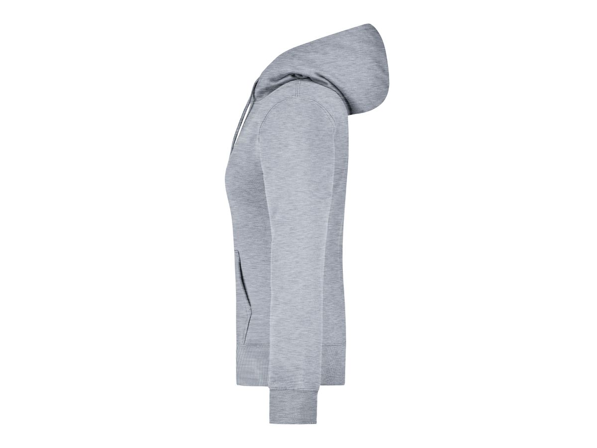 JN Ladies Hooded Sweat JN051 80%BW/20%PES, grey-heather, Größe M