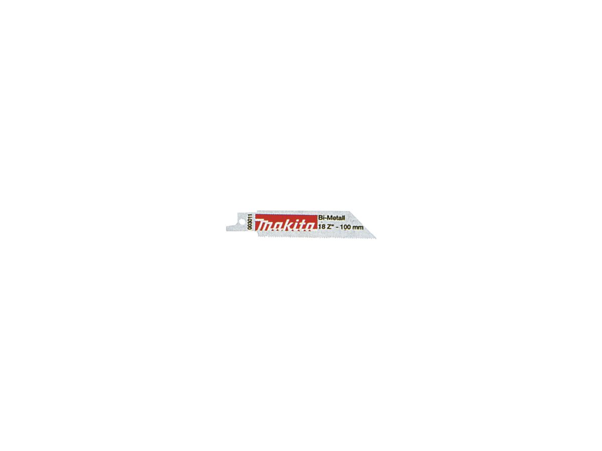 MAKITA Reciprosägeblatt 150 mm 18Z f. Metall Pck. a 5 Stck.