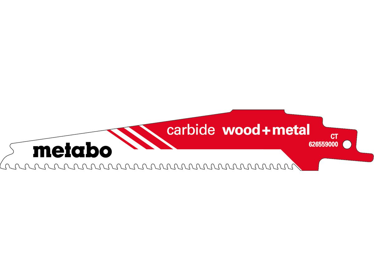 METABO Säbelsägeblatt Carbide Wood and Metal 150/3-4 mm/6-8T S956XHM