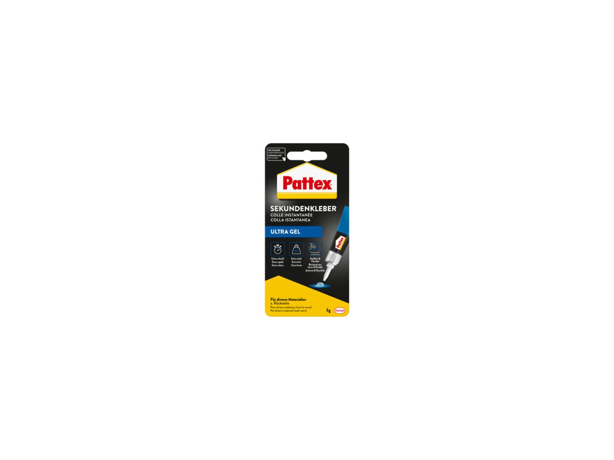 PATTEX Sekunden Alleskleber Ultra Gel 3g