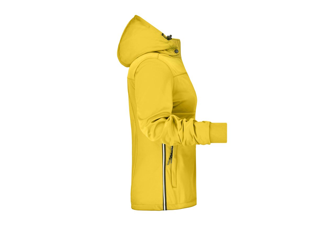 JN Ladies Maritime Jacket JN1077 100%PES, sun-yellow/navy/white, Gr. 2XL