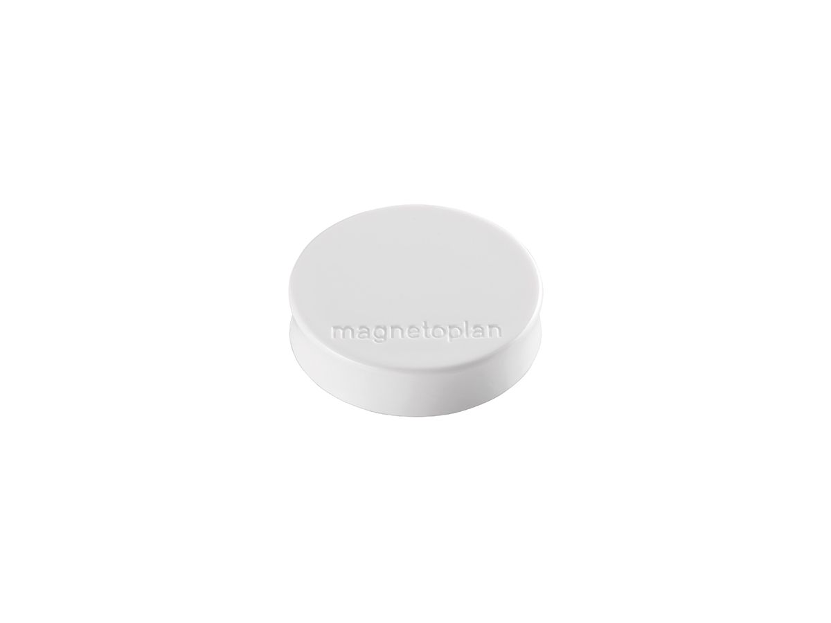 magnetoplan Magnet Ergo Medium 1664000 30mm weiß 10 St./Pack.