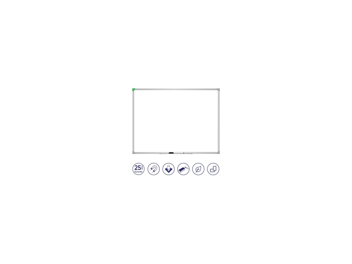 Franken Schreibtafel U-Act! Line SC926090 emailliert 60x90cm weiß