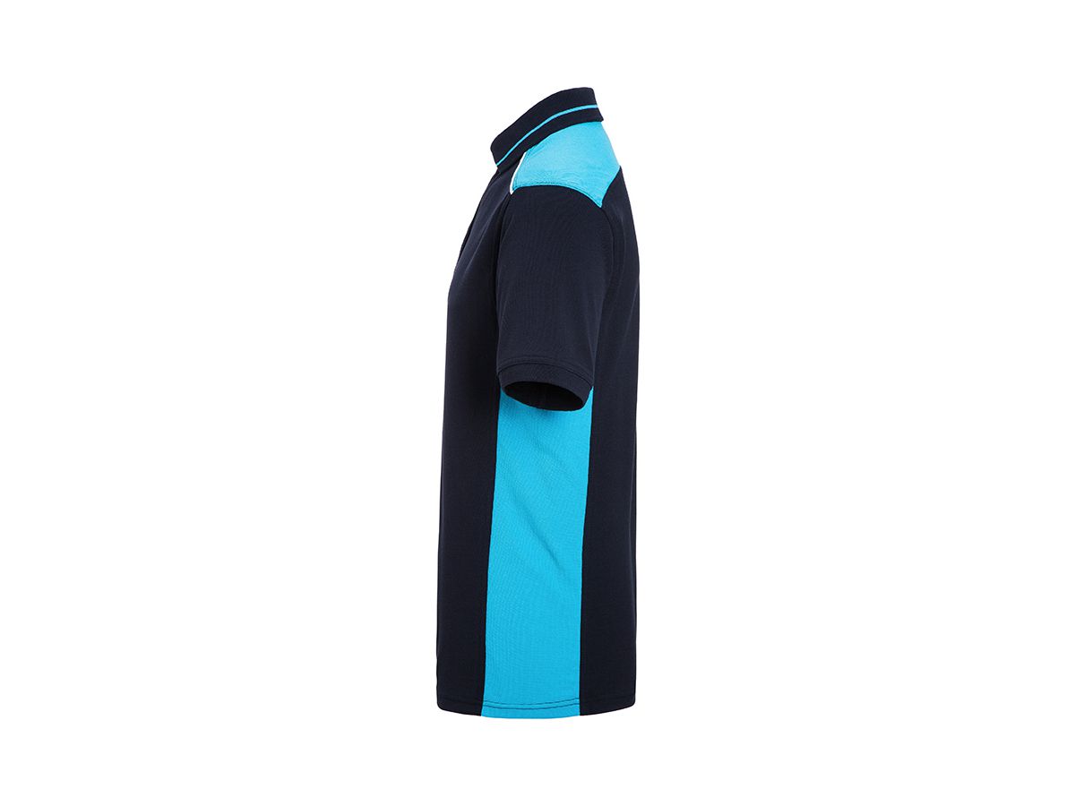 JN Men's Workwear Polo - COLOR - JN858 navy/turquoise, Größe XS