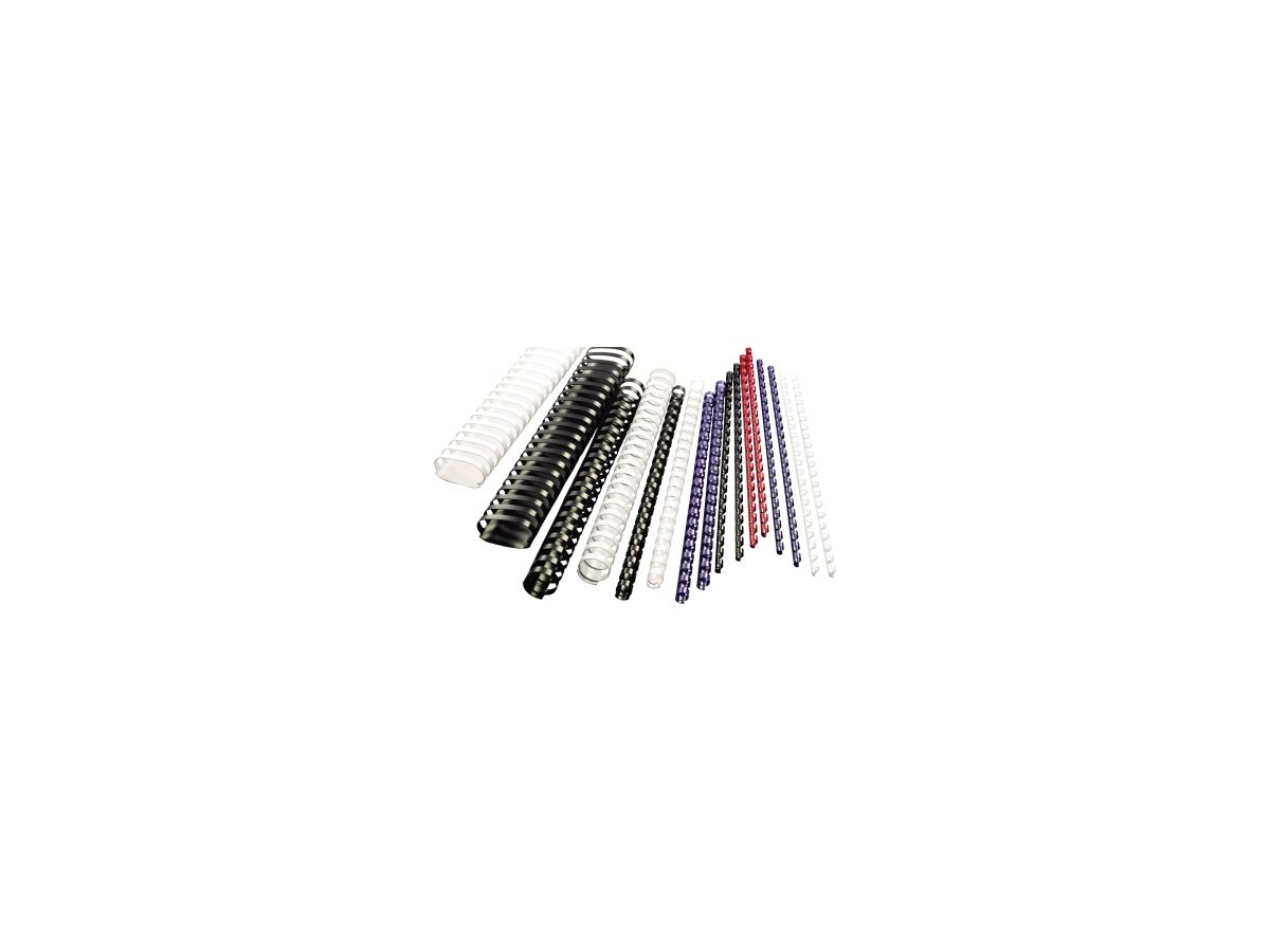 GBC Plastikbinderücken 4028601 DIN A4 19mm schwarz 100 St./Pack.